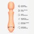 Vush Majesty 2 - Rechargeable, Waterproof Massager Vibrator (Orange)